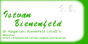 istvan bienenfeld business card